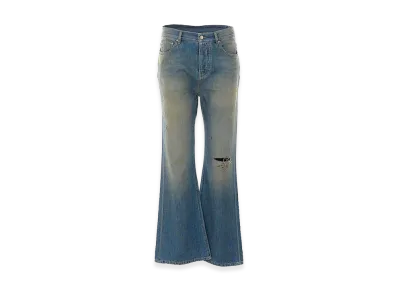 AMIRI Desert Sky Slash Bootcut Jeans "Blue"