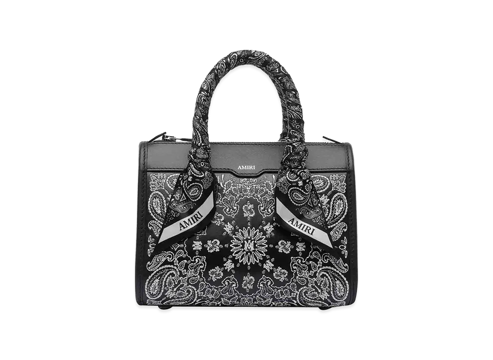 AMIRI Women's Micro Bandana Triangle Handbag "Black"