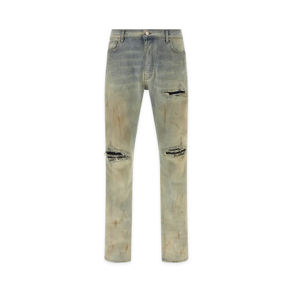 AMIRI Suede MX1 Jeans "Light Blue"