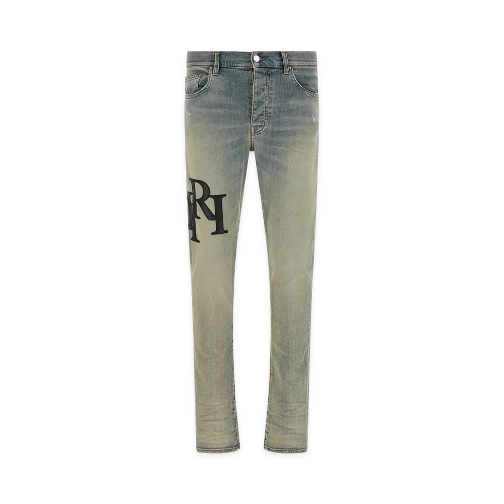 AMIRI Staggered Logo Jeans "Blue"