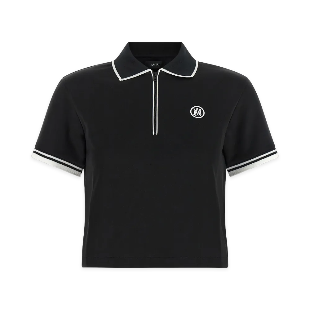 AMIRI Zipped Polo Shirt "Black"