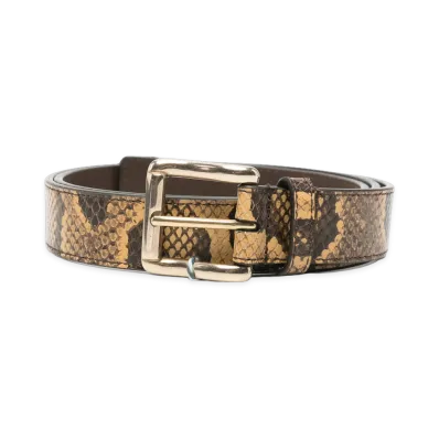 AMIRI Python Square Belt "Brown"