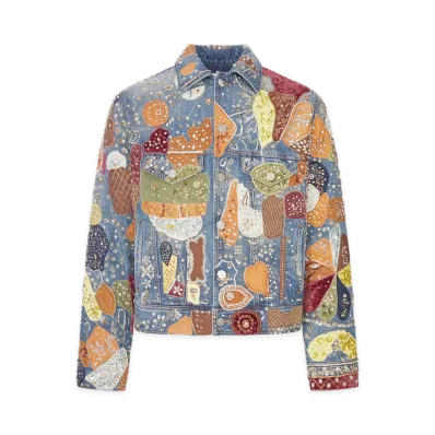 AMIRI Embellished Trucker Jacket "Electric Fade"