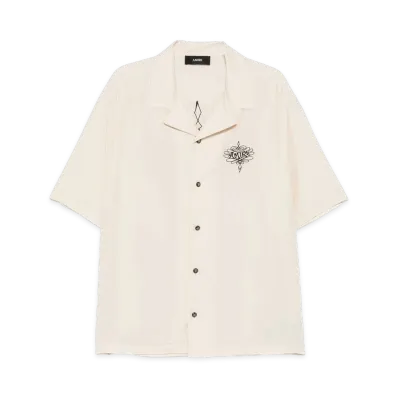 AMIRI Short Sleeve Shirt "Alabaster"