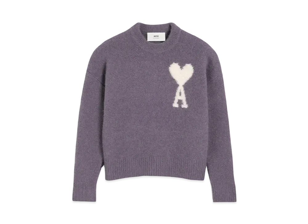 AMI PARIS Crew Neck Sweater "Lilac"