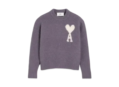 AMI PARIS Crew Neck Sweater "Lilac"