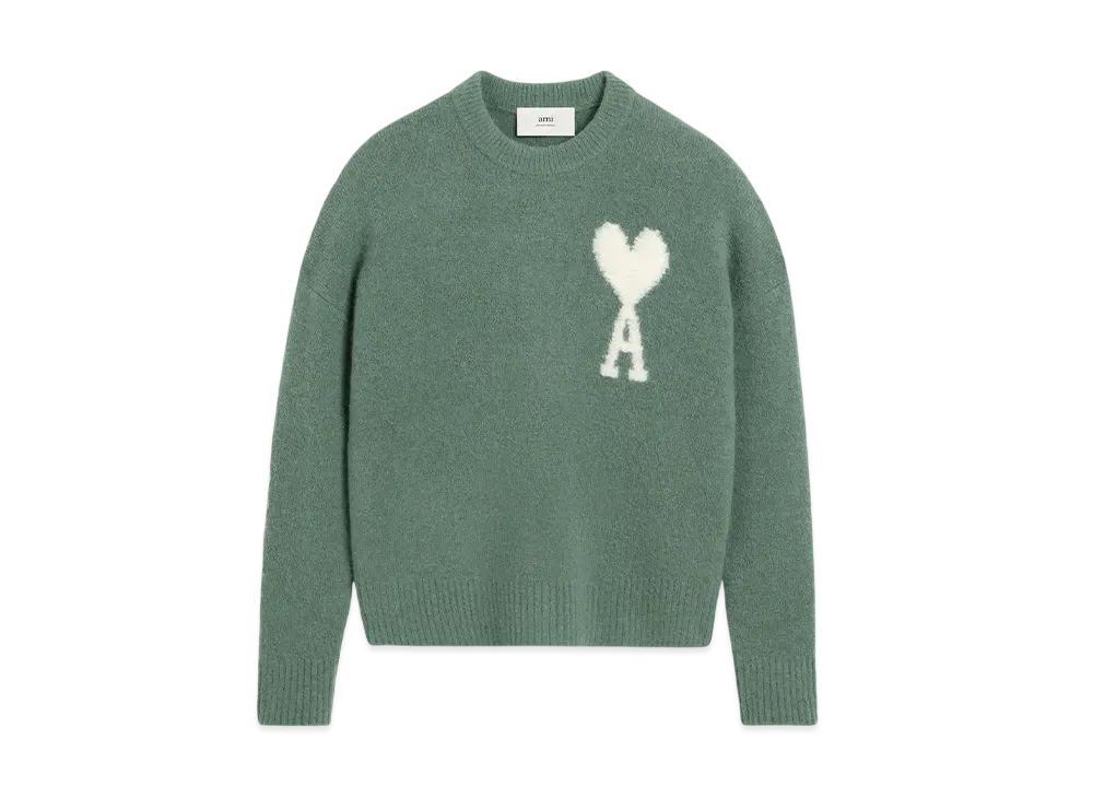AMI PARIS Crew Neck Sweater "Antique Clay" UKS025KN00324013