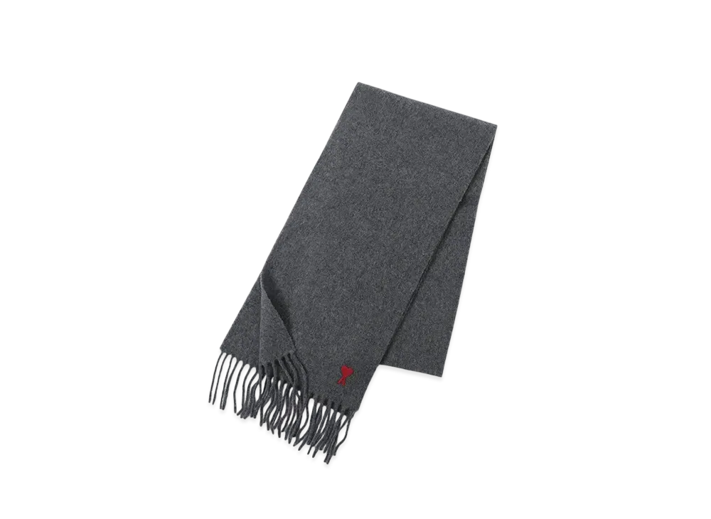 AMI PARIS Alexandre Mattiussi Muffler "Dark Gray"