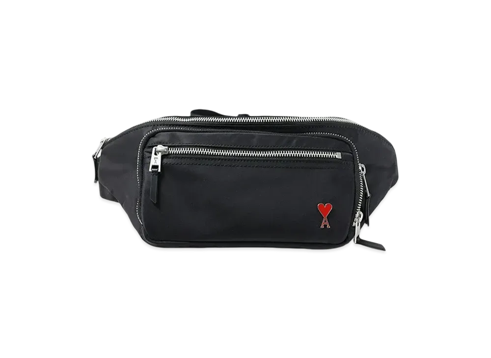 AMI PARIS Ami De Coeur Bumbag ULL "Black"