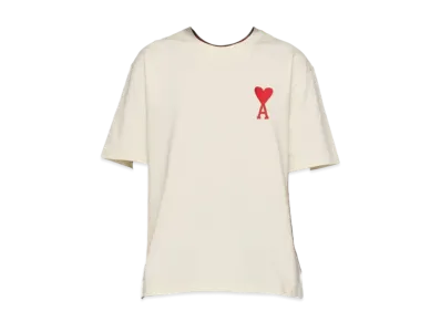 AMI PARIS Heart Logo T-Shirt "White"
