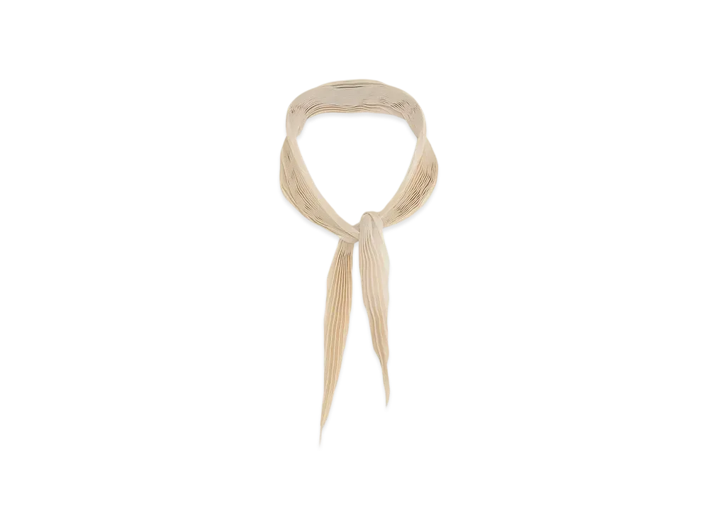 AMI PARIS Pleated Diamond Shape Scarf "Gingembre"