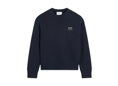 AMI PARIS Cotton Sweatshirt "NavyBlue"