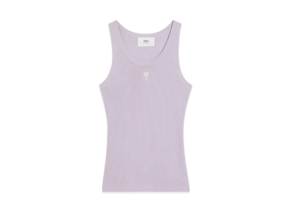 AMI PARIS Ami de Coeur Tank Top "Lilac"