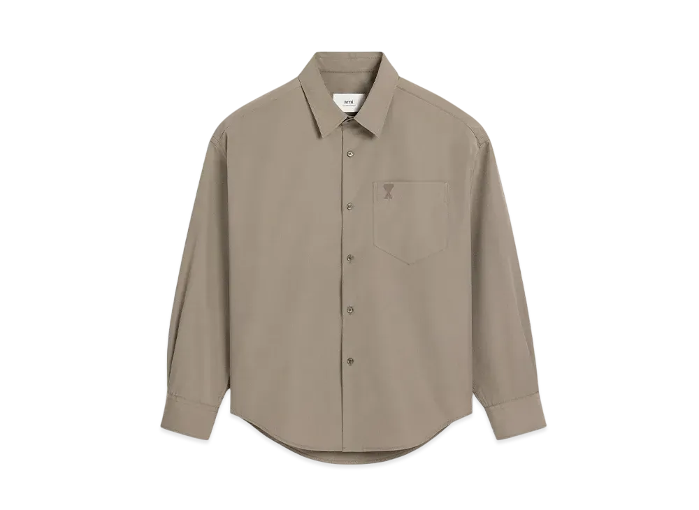 AMI PARIS Amidoucourt Boxy Shirt "Cendre"