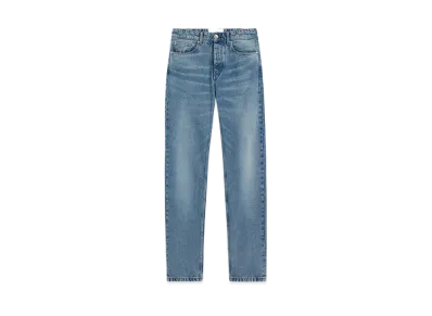 AMI PARIS Cotton Classic Fit Jeans "UsedBlue"