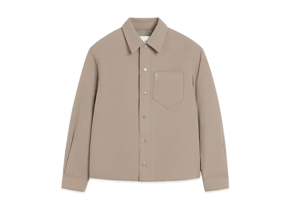 AMI PARIS Amidukur Padded Overshirt "Cendre"