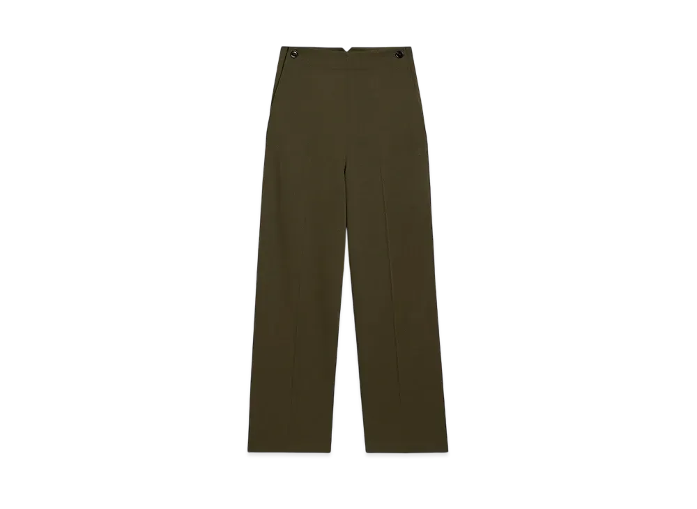 AMI PARIS Wool Sailor Pants "OliveNoire"