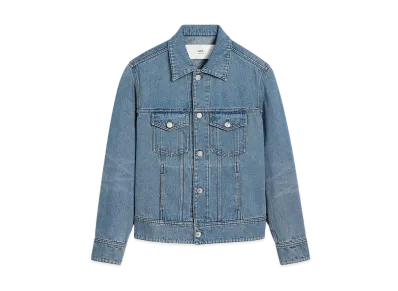 AMI PARIS Paris Trucker Jacket "UsedBlue"