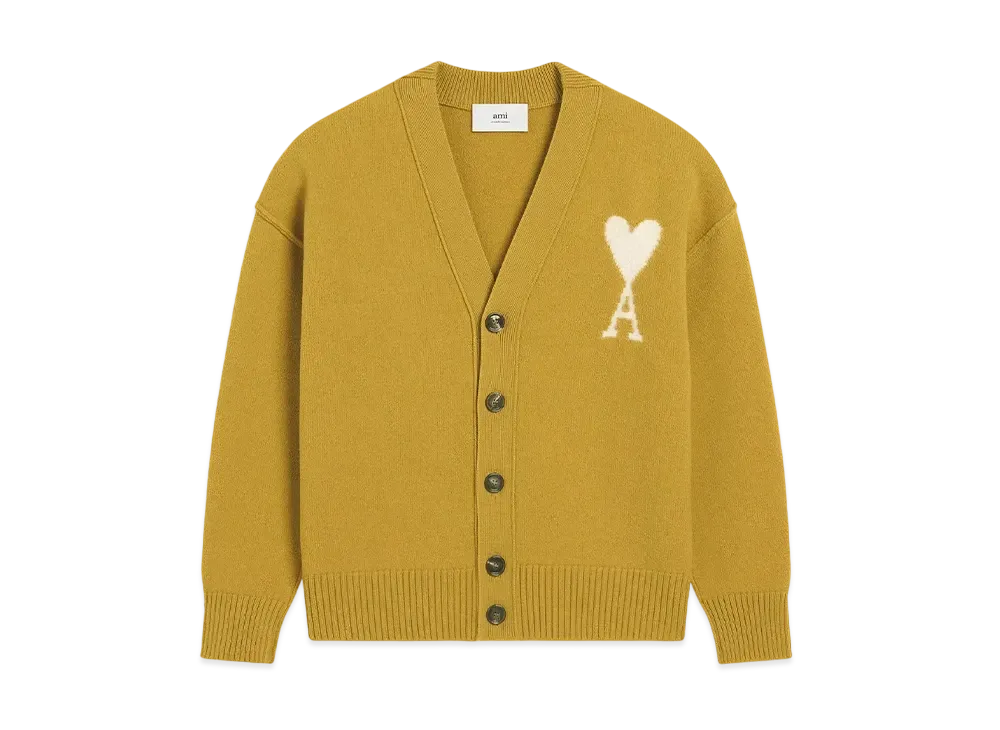 AMI PARIS Amidoucourt Cardigan "Havane/Ecru"