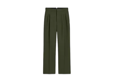 AMI PARIS Wool Large Fit Pants "Loden"