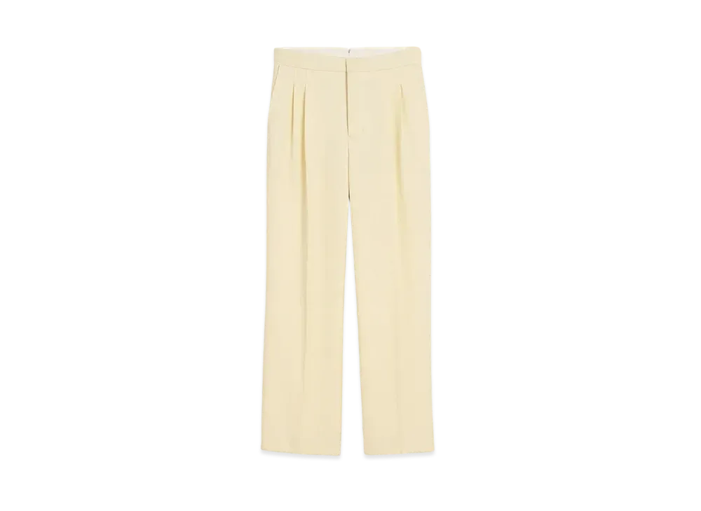 AMI PARIS Wool Large Fit Pants "Beurre"