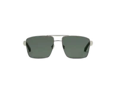 AMI PARIS Stainless Steel 75007 Sunglasses "Argent/Noir"
