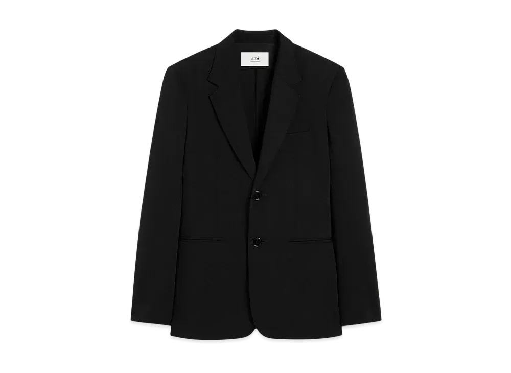 AMI PARIS Wool Semi-Lined Jacket "Black"