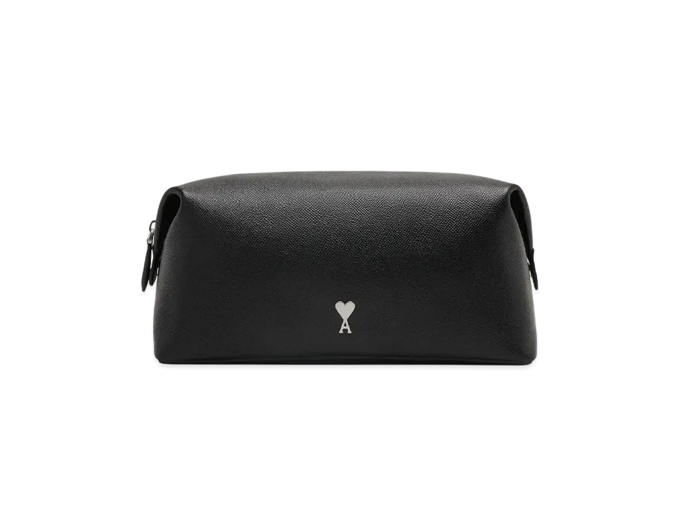 AMI PARIS Paris Paris Pouch "Black/VibratedSilver"