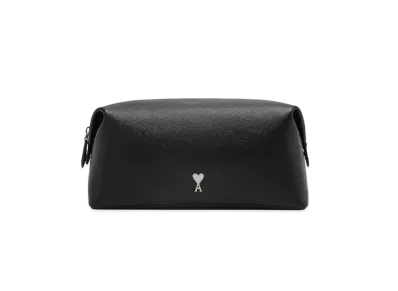 AMI PARIS Paris Paris Pouch "Black/VibratedSilver"
