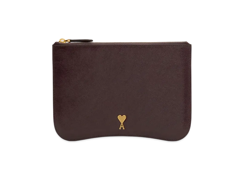 AMI PARIS Paris Paris Pouch "Aubergine"