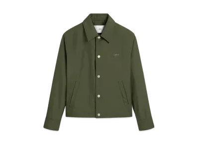 AMI PARIS Green Button Jacket "Loden"