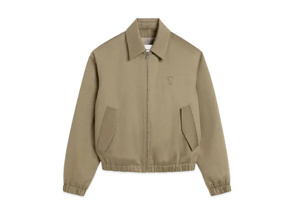 AMI PARIS Amidou Cool Zip Jacket "Laurier"