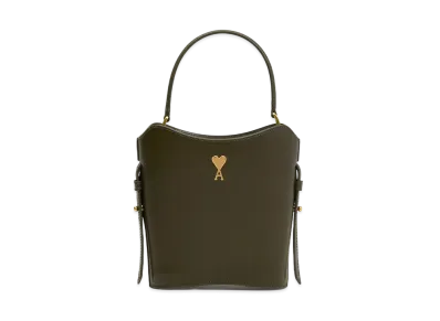 AMI PARIS Paris Paris Mini Bucket Bag "OliveNoire"