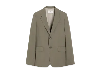 AMI PARIS Wool Two-Button Jacket "GrisFume"