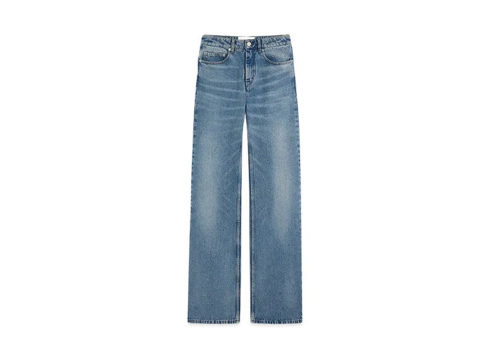 AMI PARIS Cotton Flare-Fit Jeans "UsedBlue"