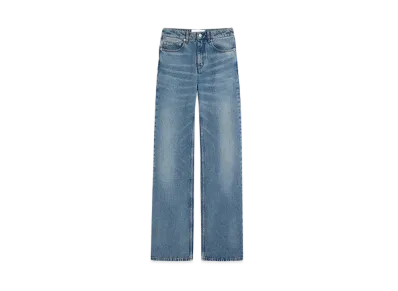 AMI PARIS Cotton Flare-Fit Jeans "UsedBlue"