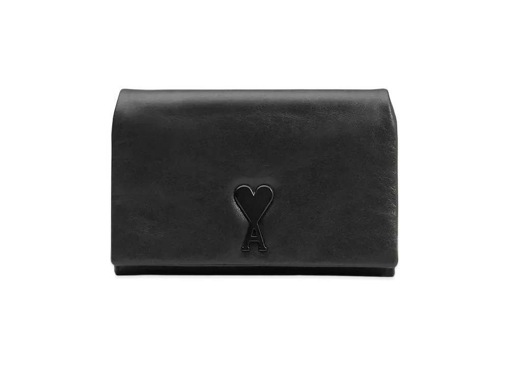 AMI PARIS Vourevous Strap Wallet "Black"