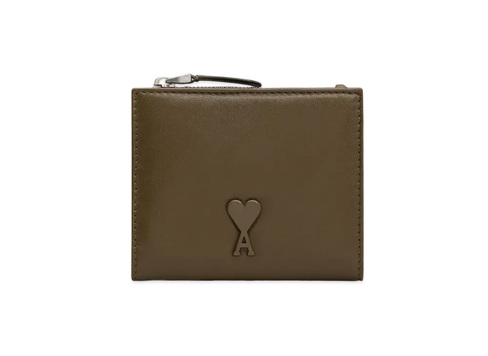 AMI PARIS Vourevous Fold Wallet "Khaki"