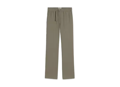 AMI PARIS Wool Straight-Fit Elastic Pants "GrisFume"