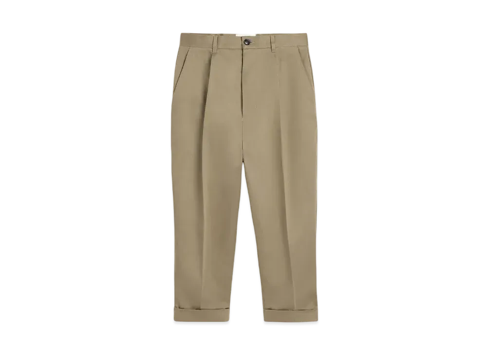 AMI PARIS Cotton Carrot Oversized Pants "Laurier"