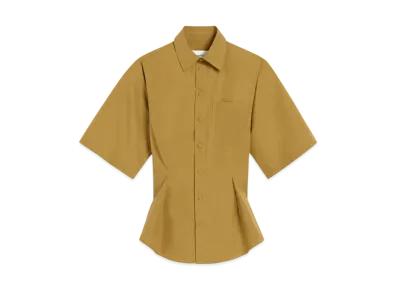 AMI PARIS Cotton Short-Sleeve Shirt "Havana"
