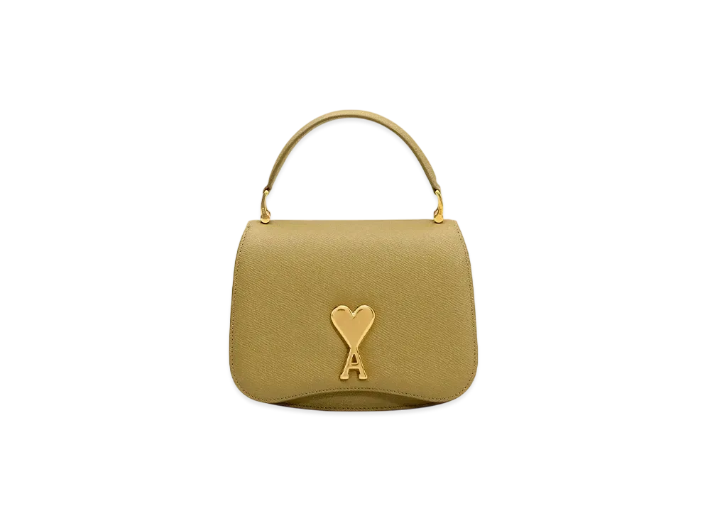 AMI PARIS Paris Paris Top Handle Bag "Havane/LaitonVibre"