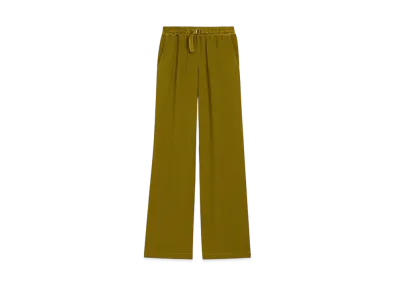 AMI PARIS Flared Fit Elastic Pants "VertLichen"