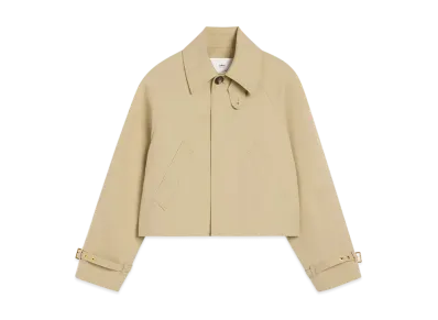 AMI PARIS Cotton Button Jacket "Gingembre/Cendre"