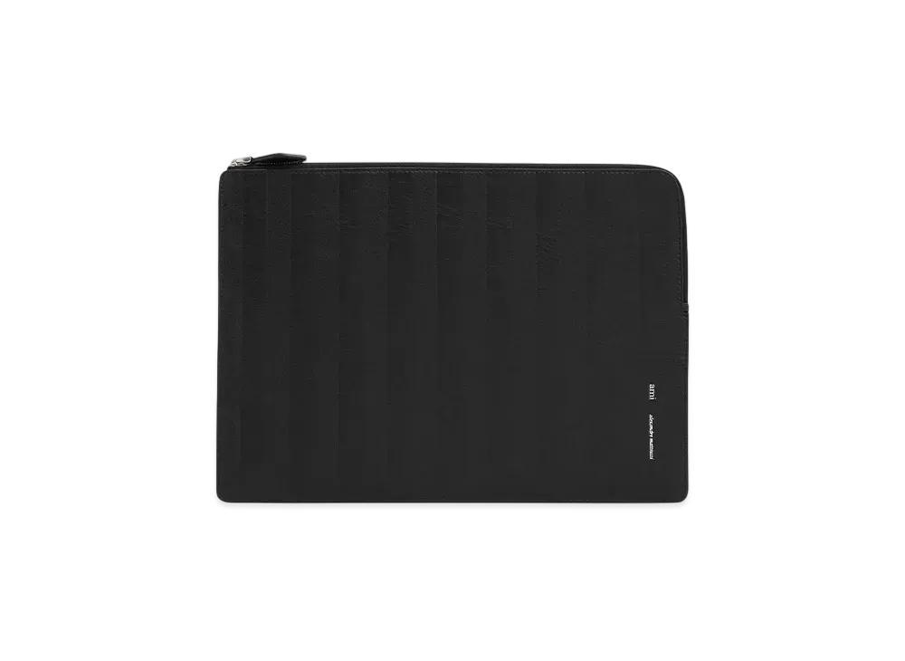 AMI PARIS Leather Midi Document Holder "Black"