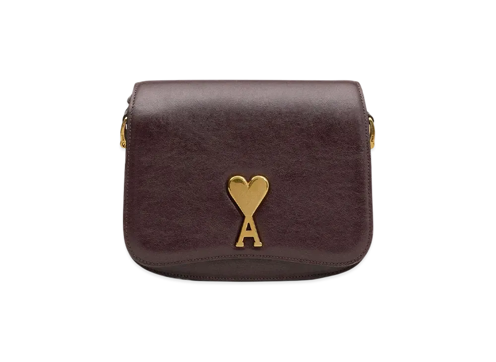 AMI PARIS Paris Paris Bag "Aubergine"