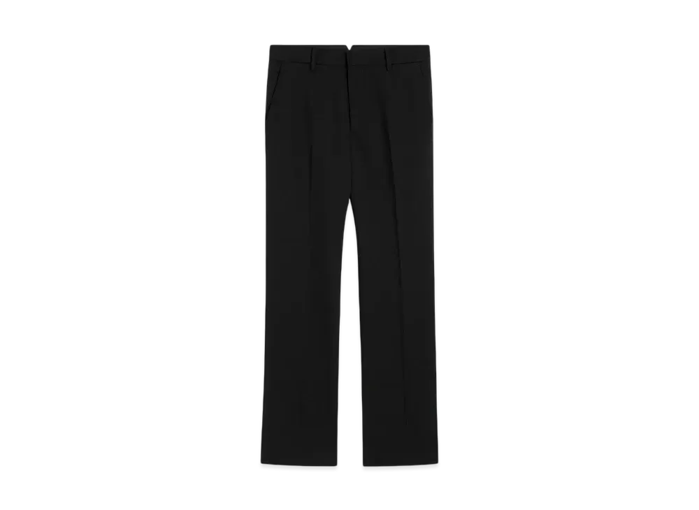 AMI PARIS Wool Straight-Fit Pants "Black"