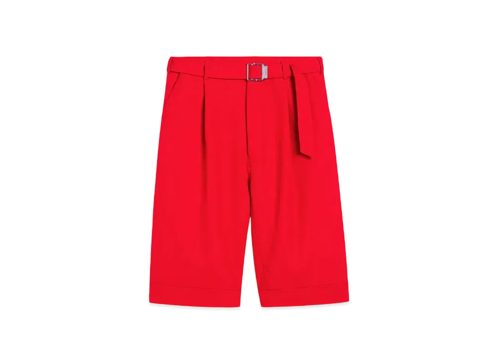 AMI PARIS Wool Cargo Bermuda Shorts "Coquelicot"