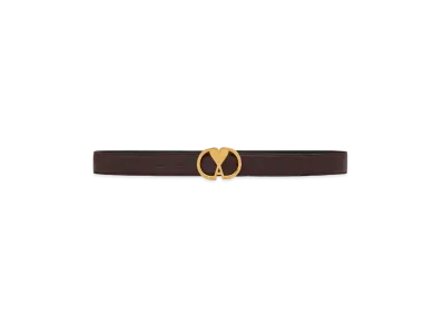 AMI PARIS Amidoucourt Belt "Aubergine/LaitonVibre"