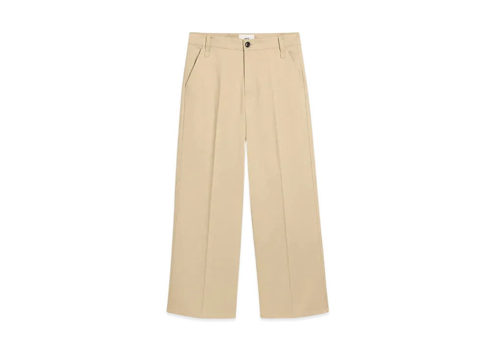 AMI PARIS Cotton Baggy-Fit Pants "Gingembre"